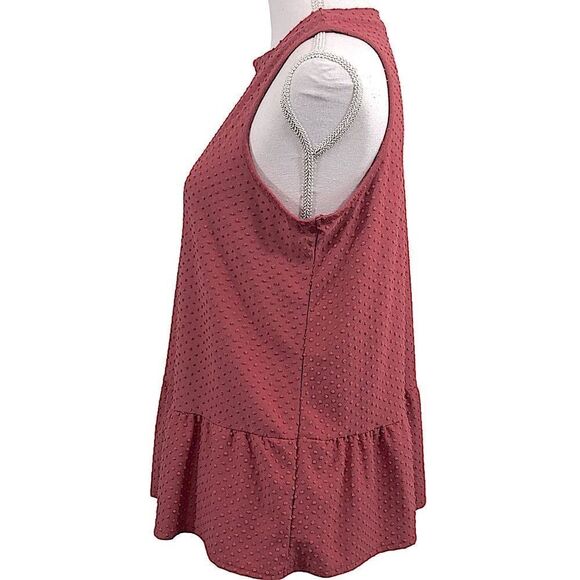 W5 - RICH MAUVE - PLEATED BLOUSE TOP - B3 - Picture 4 of 9